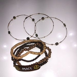 Early 00’s peace bracelet pack